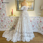 NumberSea NumberSea Luxury Lace Boho Wedding Dresses For Women 2024 Vestido Boda Civil Corset Bridal Gowns Off The Shoulder Custom Made