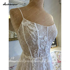 NumberSea NumberSea Split Side Lace Boho Women Wedding Dress for Bride 2024 Spaghetti Straps Wedding Gown batas de novia para