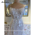 NumberSea NumberSea Split Side Lace Boho Women Wedding Dress for Bride 2024 Spaghetti Straps Wedding Gown batas de novia para