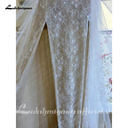 NumberSea NumberSea Split Side Lace Boho Women Wedding Dress for Bride 2024 Spaghetti Straps Wedding Gown batas de novia para