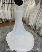 NumberSea Off the Shoulder Long Sleeves Crepe Wedding Gowns 2025 Robe Bohemen Boho Bridal Dress trouwjurk Robe de mariee