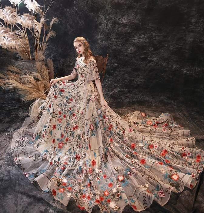 NumberSea Princess African Mermaid Wedding Dress Satin Sexy Flowers Bridal Dress