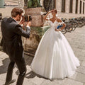 NumberSea Princess Bridal Gowns Corset Glitter Tulle Ball Gown Wedding Dresses