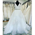NumberSea Princess Wedding Dresses V Neck Pleat Ruffled A-Line Custom Made Bride Gowns Floor Length vestido de noiva