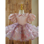 Elegant Cute Baby Girl Beauty Pageant  Dress Toddler First Communion Princess Dress