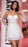 Sweetheart 3D Floral Cocktail Dress
