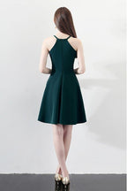 Slim Aline Short Party Dress Homecoming Dresses Halter