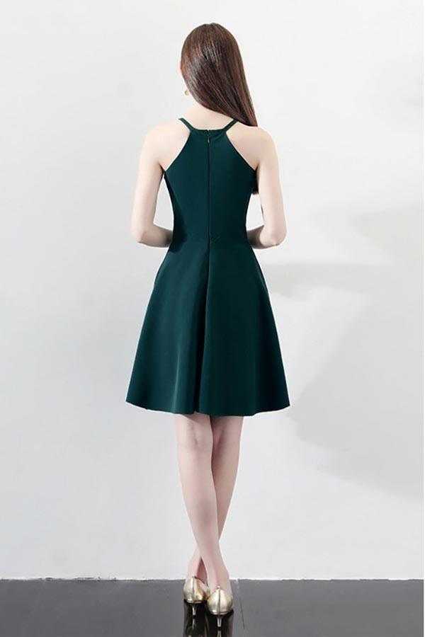 Slim Aline Short Party Dress Homecoming Dresses Halter
