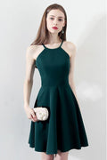 Slim Aline Short Party Dress Homecoming Dresses Halter