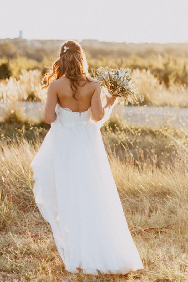 Sweetheart Floor-Length Wedding Dress with Lace