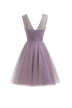Sweetheart Tulle Light Homecoming Dresses Short Prom Dresses