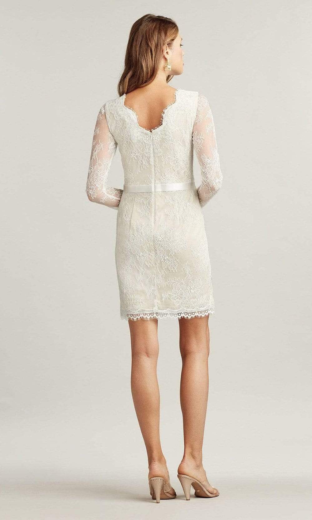 Tadashi Shoji - Lenaya Chantilly Lace Long-Sleeve Dress
