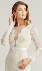 Tadashi Shoji - Lenaya Chantilly Lace Long-Sleeve Dress
