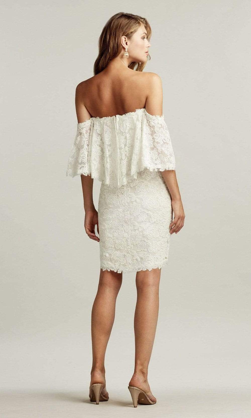 Tadashi Shoji - Madryn Embroidered Off-The-Shoulder Dress