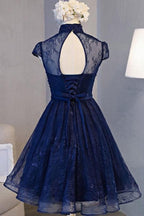 Vintage Cap Sleeves Homecoming Dress Party Dresses