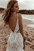 Numbersea Willowby Bohemian Lace Wedding Dress Real Photo