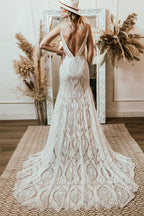 Numbersea Willowby Bohemian Lace Wedding Dress Real Photo