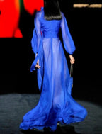 Sheath / Column Maxi Elegant Holiday Formal Evening Dress High Neck 3/4 Length Sleeve Floor Length Chiffon with Pleats